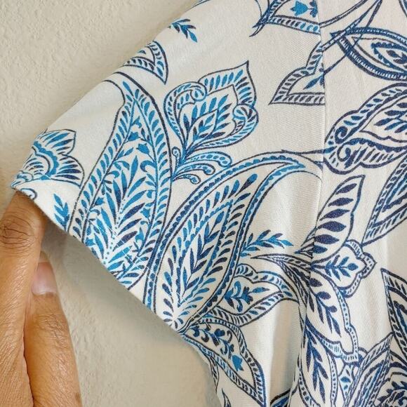 Joie Floral Paisley Print Short Sleeve Dress Plus Size 2XL - Picture 3 of 8